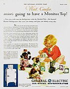 General Electric "Monitor Top" refrigerator (first available in 1927)