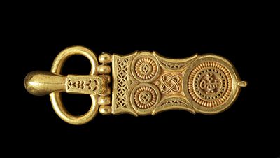 Byzantine Belt Buckle, gold, 6th-7th century