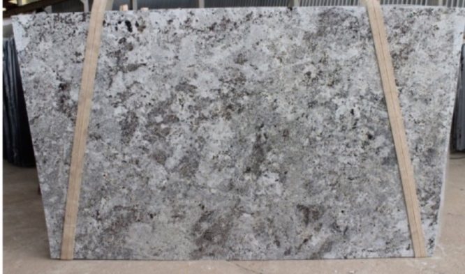 Alaska White granite slab