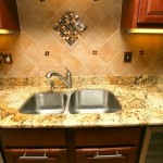 Granite back splashes of 4" height