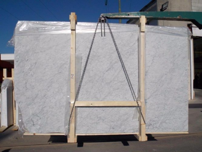 Honed White Carrara Marble