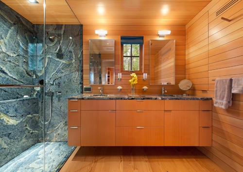 Pond House Contemporary Bathroom