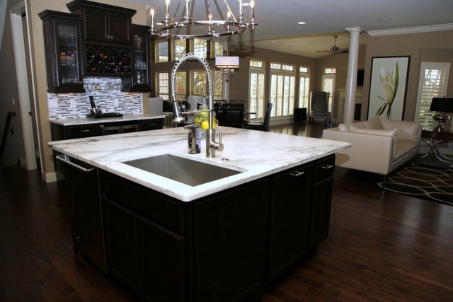 Granite countertops with undermount sink